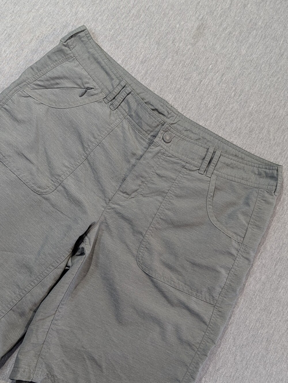 The North Face Lightweight Hiking Shorts Women's 14 Grey Nylon